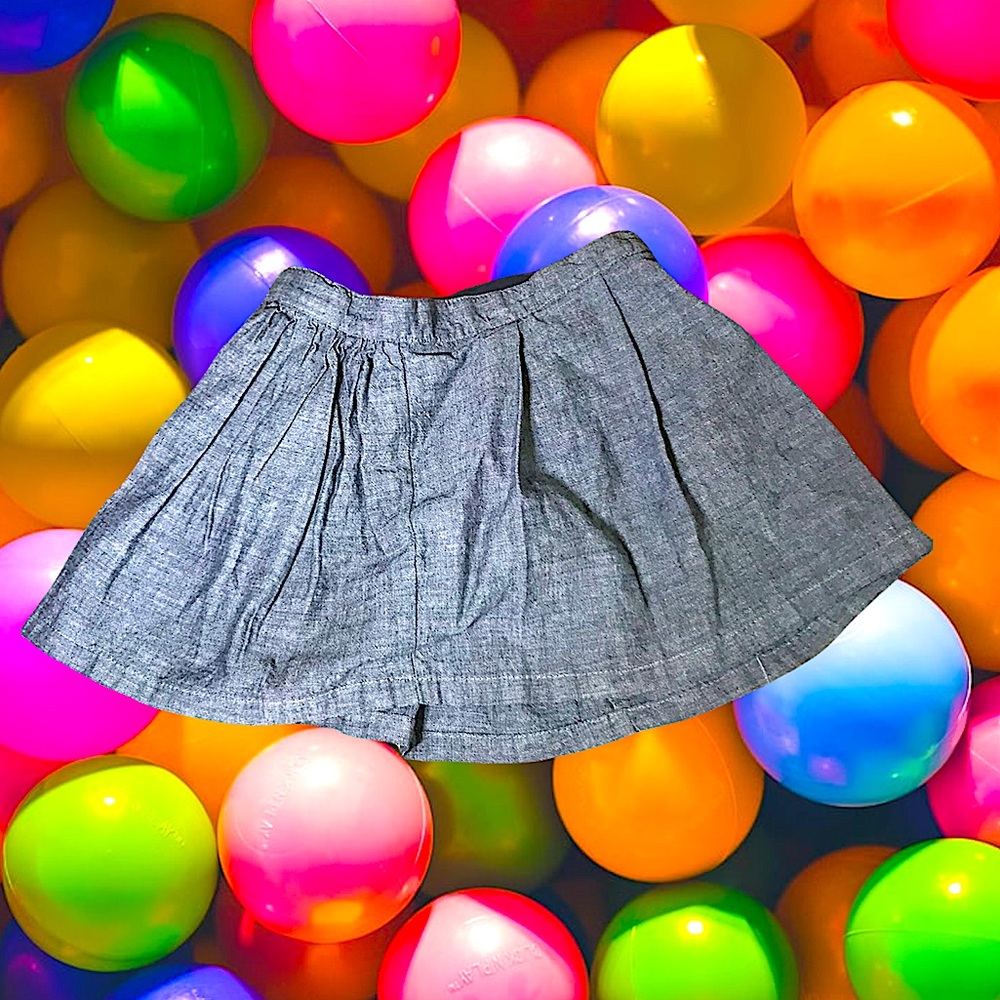 Basic Editions Grey Skirt with Shorts Retro Streetwear to School Aesthetics